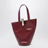 Jacquemus Structured Tote Bag With Top Handle And Strap In Red