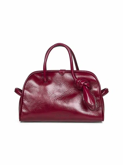 JACQUEMUS BURGUNDY THE SMALL TURISMO HANDBAG