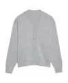 Jacquemus Butonne Long-sleeved Cardigan In Gray