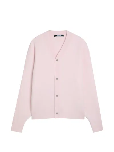 Jacquemus Button Cardigan In Pink