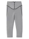 Jacquemus Button-detailed Cropped Trousers In Gray