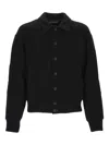 Jacquemus Wool Long-sleeved Casual Jacket In Black