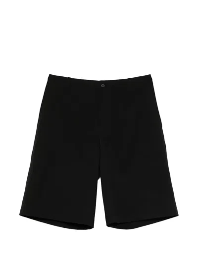 Jacquemus Black Camargue Cotton Canvas Shorts Men In Multi