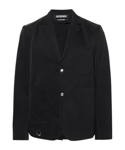Jacquemus Button-up Blazer In Black