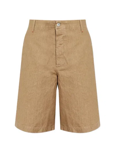 Jacquemus De Nimes Pastro Wide Leg Denim Shorts In Multi