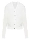 Jacquemus Buttoned Logo-embroidered Cardigan In White