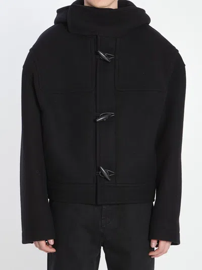 Jacquemus Cabana Montgomery Coat In Black