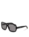 Jacquemus Cabana Rectangle Sunglasses, 60mm In Blue