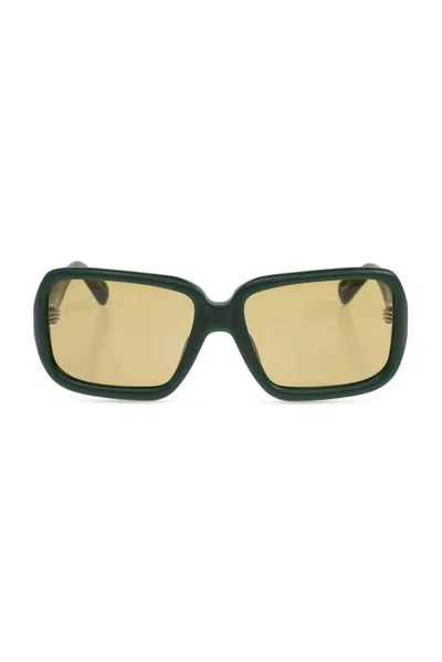 Jacquemus Cabana Square Sunglasses In Green