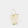 Jacquemus Womens Light Ivory Le Petit Bambola Small Leather Top-handle Bag In White