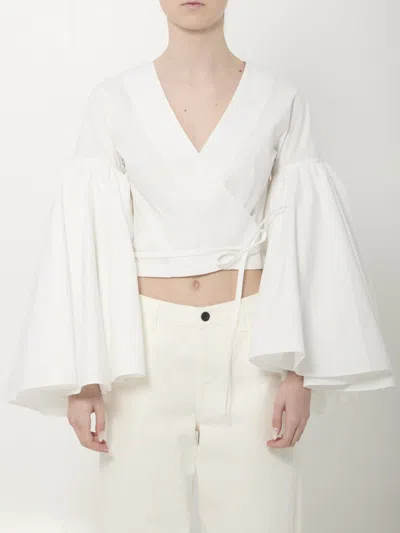 Jacquemus Cache-cœur Paysan Shirt In White