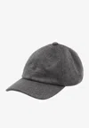 Jacquemus Cachemiro Embroidered Cap In Gray