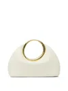 Jacquemus Curved Silhouette Smooth Finish Gold-tone Circular Handles