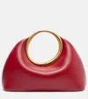 Jacquemus Le Petit Calino Ring Leather Top-handle Bag In Red