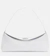 Jacquemus Le Calisso White Shoulder Bag With Engraved Snap Button In Leather Woman In White
