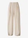 Jacquemus Calisson Pleated Trousers In White
