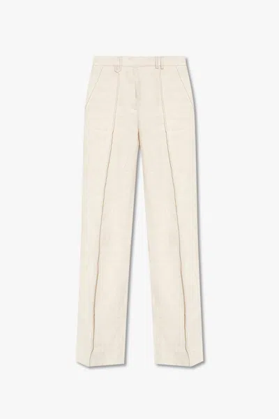 Jacquemus Camargue Pleat-front Trousers In Beige