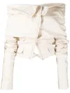 Jacquemus La Veste Camargue Top In Brown