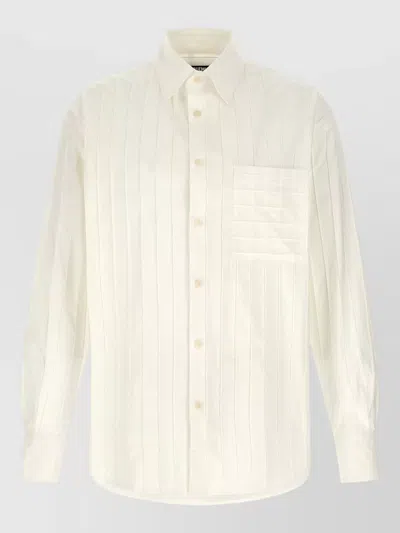 Jacquemus Camargue Striped Shirt Featuring Chest Pocket In Multi