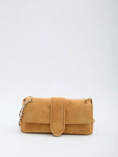 Jacquemus Camel Leather Bag In Orange
