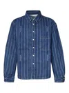 Jacquemus La Chemise Boulanger Blue Stripe Cotton Shirt In Blue