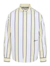 Jacquemus Simon Shirt Buttoned Cuffs Striped Pattern In White