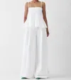 Jacquemus Top Le Haut Traversin White With V-neck And Ruffle Details In Cotton For Women In White