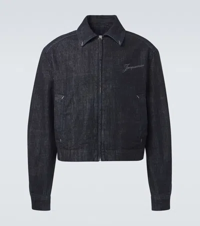 Jacquemus La Veste De-nîmes Canevas Jacket In Blue