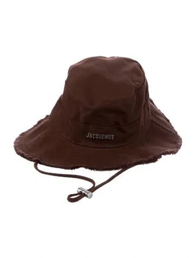 Pre-owned Jacquemus Canvas Baja Hat In Brown