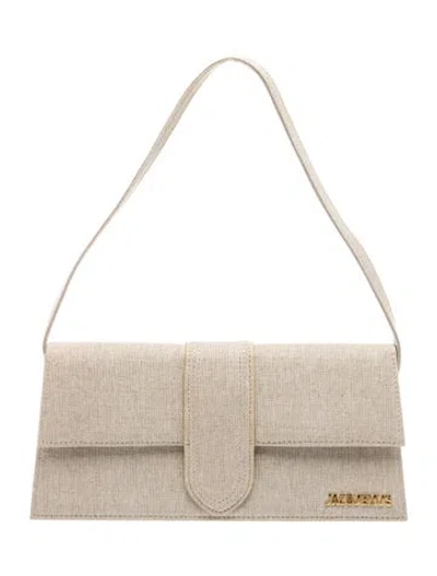 Pre-owned Jacquemus Canvas Bambino Long In Neutral