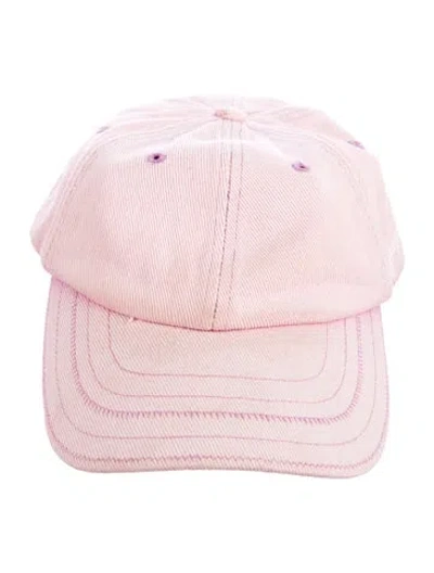 Pre-owned Jacquemus Canvas Baseball Hat In Pink