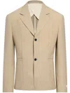 Jacquemus Mens Beige La Veste Canevas Regular-fit Wool Blazer In Nude