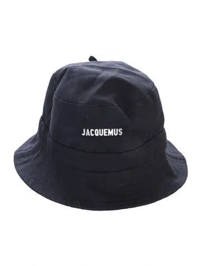 Pre-owned Jacquemus Canvas Bucket Hat In Black
