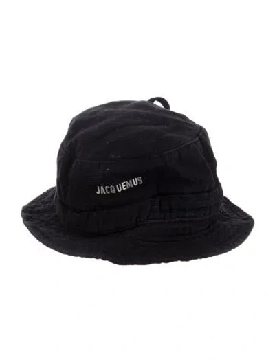 Pre-owned Jacquemus Canvas Bucket Hat In Black