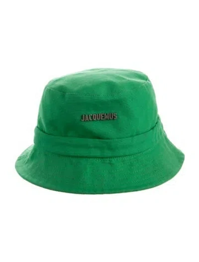 Pre-owned Jacquemus Canvas Bucket Hat In Green