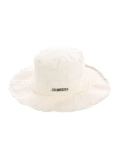 Pre-owned Jacquemus Canvas Bucket Hat In Neutrals