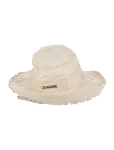 Pre-owned Jacquemus Canvas Bucket Hat In Neutrals