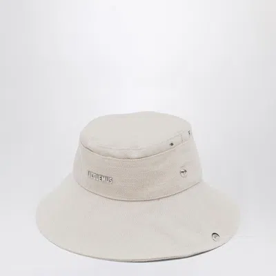Jacquemus Le Bob De-nimes Bucket Hat In Neutral