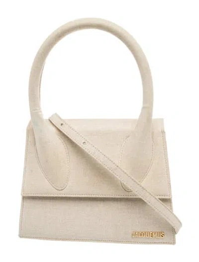 Pre-owned Jacquemus Canvas Grand Chiquito In Neutral