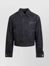 Jacquemus Canvas Jacket Cuffed Sleeves In Blue