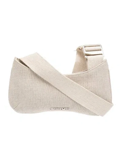 Pre-owned Jacquemus Canvas Le Bisou Gros Grain In Neutral