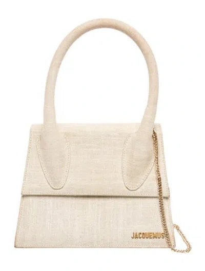 Pre-owned Jacquemus Canvas Le Chiquito Medium In Neutrals