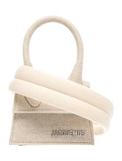 Pre-owned Jacquemus Canvas Le Chiquito Mini In Neutral