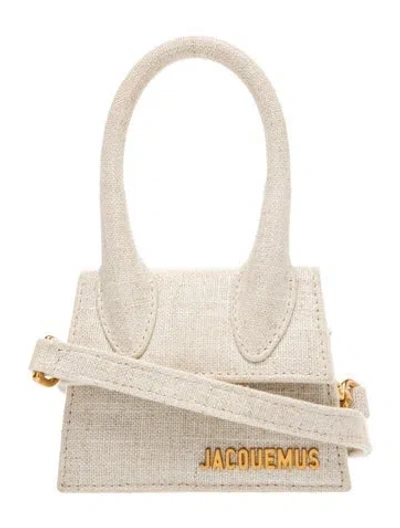 Pre-owned Jacquemus Canvas Le Chiquito Mini In Neutral