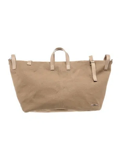 Pre-owned Jacquemus Canvas Le Sac À Linge Large In Neutrals