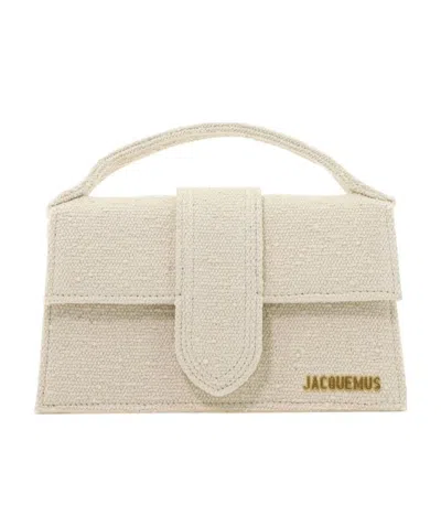 Jacquemus Canvas Mini Tote Bag In Brown