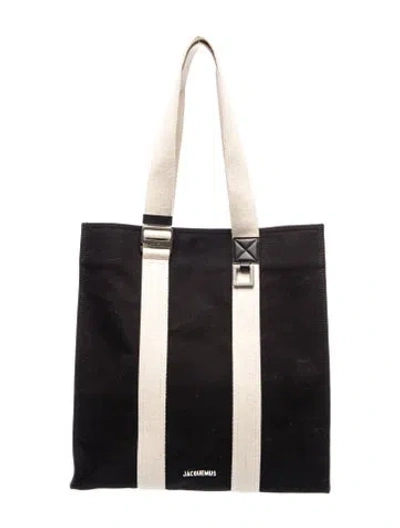 Pre-owned Jacquemus Canvas Tote In Black