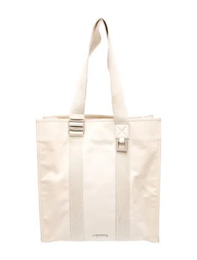 Pre-owned Jacquemus Canvas Tote In Neutrals