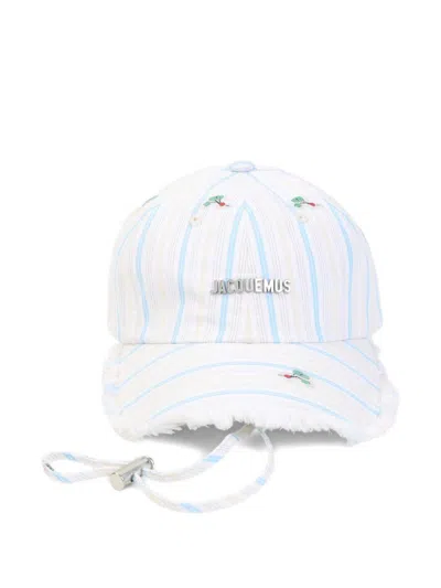 Jacquemus La Casquette Artichaut Logo Hat In White