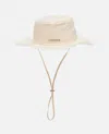 Jacquemus Cappello Di Cotone Le Bob Artichaut In White
